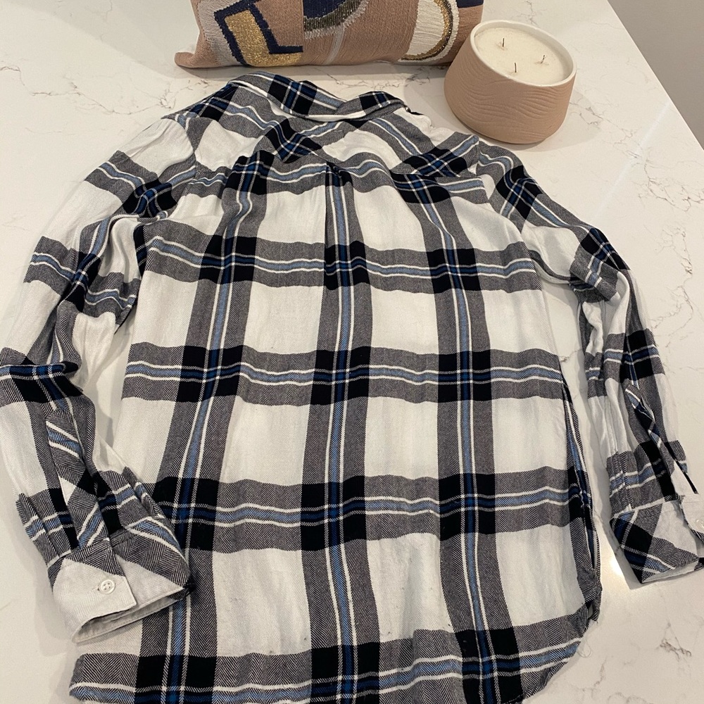 Rails Flannel Top - Hunter In White & Blue - image 5